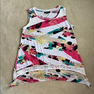 Style & Co. Multicolor Sleeveless Top